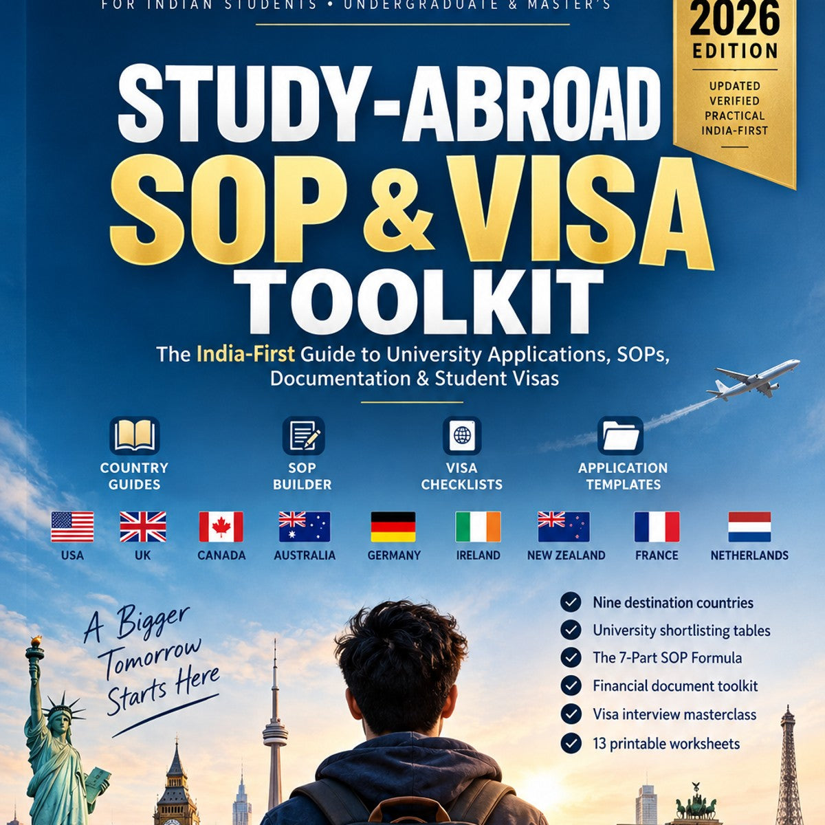 Free 6-page sample from the Study-Abroad SOP & Visa Toolkit, India Edition 2026